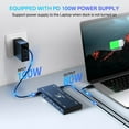 thumbnail image 4 of ACASIS Displaylink Docking Station Dual Monitor for MacBook/Windows, USB-C Dock with 2 HDMI & 2 DisplayPort, 100W PD, SD/TF, Ethernet, Audio, 3 USB 3.1, 4 of 11