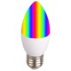 thumbnail image 2 of Bombilla que cambia de color con control de voz por WiFi, 5 W, funciona con lámpara de vela inteligente RGB de 85-265 V, 2 of 8