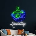 thumbnail image 5 of Handmadetneonsign Laundry Open Neon Sign, Wardrobe Hanger Wall Art Decor, Laundry Clothing Wall Decor, 5 of 5