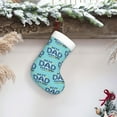 thumbnail image 6 of Daiia Best Dad Ever Print Christmas Stocking，18"Large Knitted Xmas Stocking for Kids, Family Stocking for Fireplace Christmas Holiday Party Decoration, 6 of 7