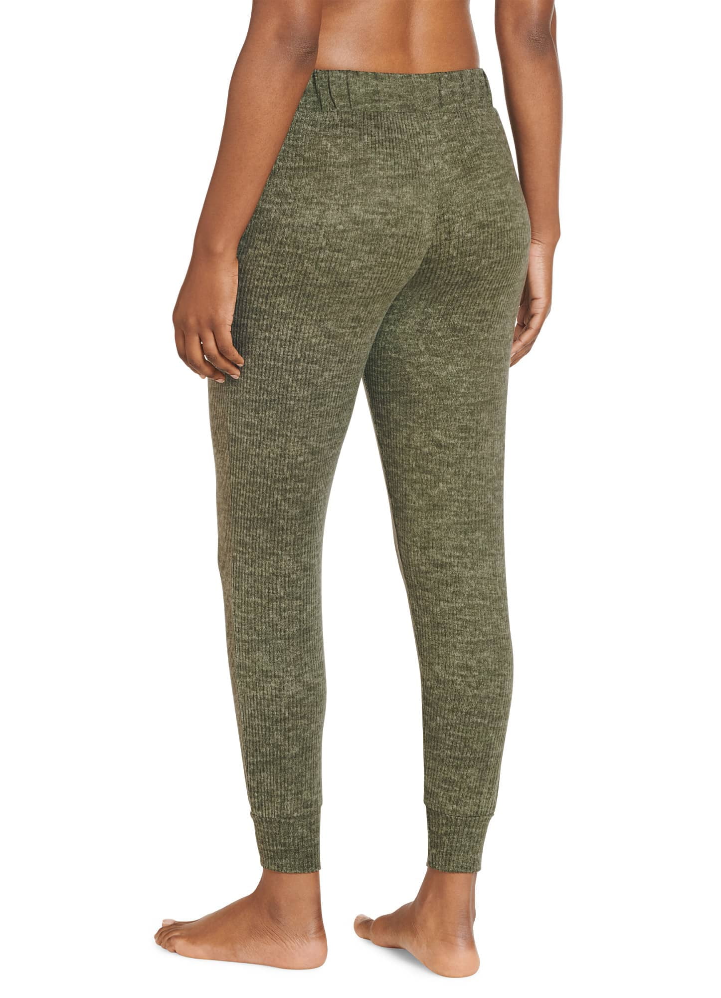 Jockey Women's Loungewear Luxe Lounge Brushed Ribbed Jogger, Earth Rose  Heather, M at  Women's Clothing store