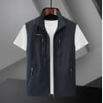 thumbnail image 4 of Chaleco de secado rápido para exteriores, ropa de trabajo fina con múltiples bolsillos para primavera, verano y otoño, chaleco de talla grande, 4 of 6