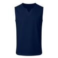 thumbnail image 4 of Débardeur Col en V Sans Manches pour Hommes pour l'Été Tenue Décontractée, 4 of 5