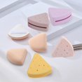 thumbnail image 6 of Triangle Makeup Sponge Holder/ Cosmetic Blender Sponge Case/ Portable Breathable Washable Compact Cute Soft Protective Container for Travel Light Coffee, 6 of 10
