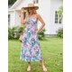 thumbnail image 2 of Vestido Grace Karin Summer Boho con tirantes finos y estampado floral M, 2 of 7