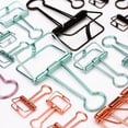 thumbnail image 2 of QualitChoice Multi-size Hollow Out Binder Clips Notes Letter Paper Colorful Clip Office green S 1Set, 2 of 6