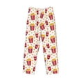 thumbnail image 2 of Vsdgher Popcorn Print Mens Pajama Pants Sleep & Lounge Pants, PJ Bottoms With elastic waistb and Pockets, 2 of 5