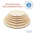 thumbnail image 5 of Wood Circles 10 inch 1/2 inch Thick, Unfinished Birch Plaques, Pack of 1 10 inch Wood Circle for Crafts and Blank Sign Rounds, by Woodpeckers, 5 of 8