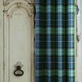 thumbnail image 3 of 100% Blackout Plaid Curtains Modern Window Panels Blue Green Checkered Tartan Curtains for Living Room Bedroom Blue Green 42"W x 63"L (Pack of 2), 3 of 6