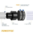 thumbnail image 4 of Abrazadera de manguera POWERTEC 70120-P3 de acero inoxidable de 10 cm, paquete de 15, 4 of 7