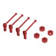 thumbnail image 4 of Front Rear Drive Shaft CVD, Aluminum Alloy Stable Front And Rear Drive Shaft Efficient Drivetrain Wear Resistant  For 1/18 RC Car Red, 4 of 8