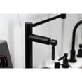 thumbnail image 4 of Kingston Brass KS4700DKL Kaiser Deck Mount Pot Filler Faucet, Matte Black, 4 of 8