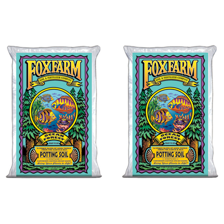Foxfarm Ocean Forest Garden Potting Soil Bags 6.3-6.8 pH, 3 Cubic Feet (2 (Best Potting Soil For Weed)