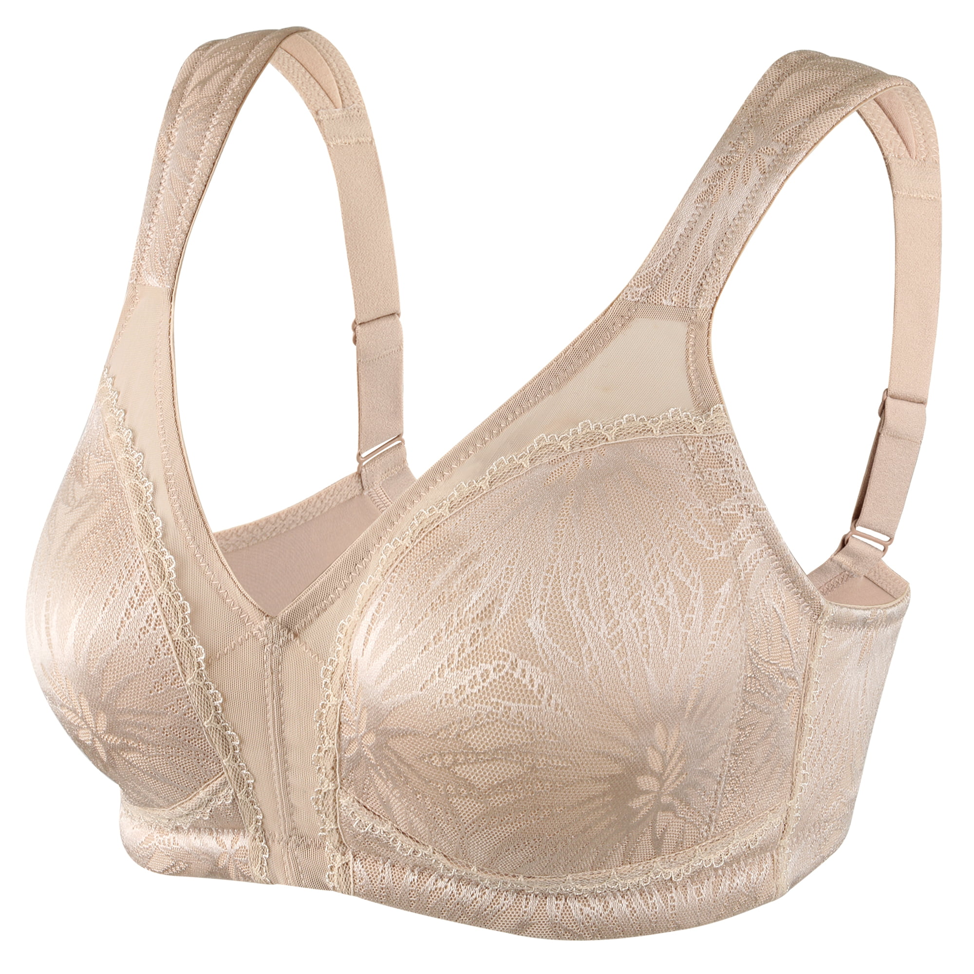 HANSCA Plus Size Full Figure Minimizer Bras Wire Free Non-Padded