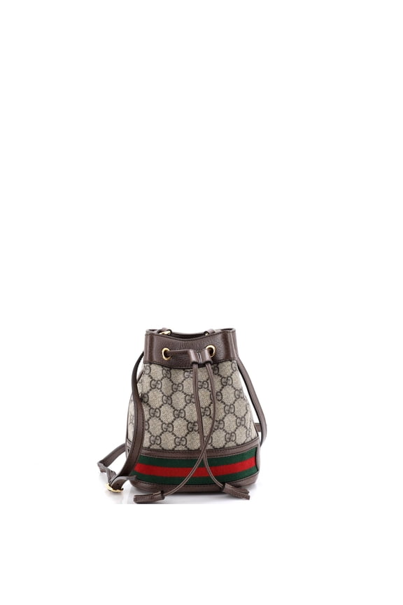 Pre-Owned Ophidia Bucket Bag GG Coated Canvas Mini By Rebag