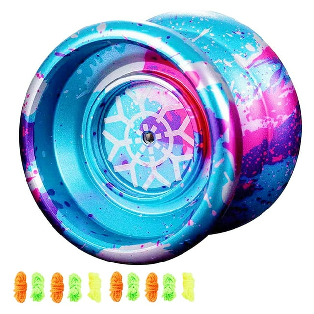 Yoyo Que No Responde, Yoyo Profesional para NiñOs, Pelota de Yoyos para Principiantes de Aluminio para Jugadores de Yoyos con Cuerdas de 10 Yoyos