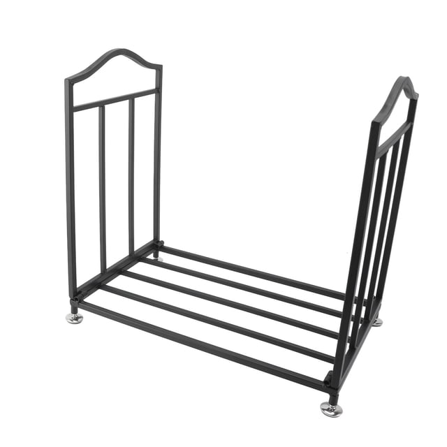 Estante Para Leña, Soporte Estable De Hierro Para Leña, Larga Durabilidad Para Interiores Y Exteriores