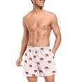 thumbnail image 3 of FORMRS Mens Swim Trunks Mesh Liner Quick Dry Casual Beach Board Shorts with Pockets, Sizes S-2XL, Cartoon Elephant Pattern, 3 of 9