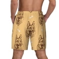 thumbnail image 4 of Haiem German Shepherd Dog Mens Swim Trunks with Compression Liner 2 in 1 Swimming Shorts Stretch Swimwear Quick Dry,Board Shorts-Medium, 4 of 9