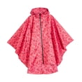 thumbnail image 2 of Impermeable Sunnimix Unisex Poncho con capucha rojo de Viaje, 2 of 8