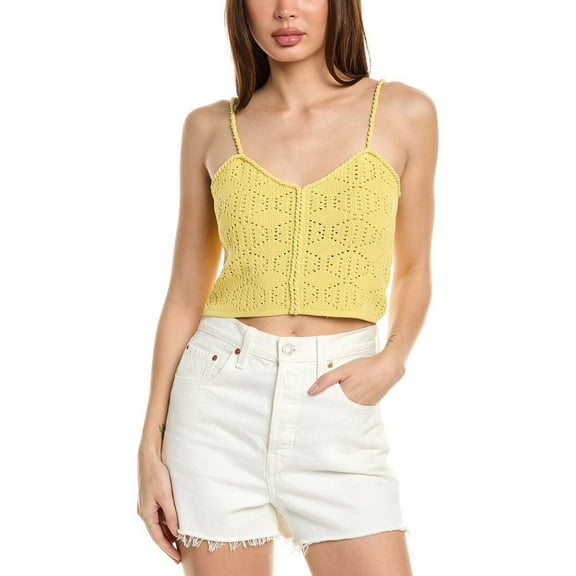 Maje womens Top, T2, Yellow