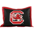 thumbnail image 6 of South Carolina Gamecocks 3 Pc Reversible Cotton Comforter Set, 1 Comforter, 2 Shams, King, 6 of 8