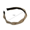 thumbnail image 6 of Eoperou Hair Band All-match Non-yellowing Elegant Decorative Headdress Women Solid Color Wide Braided Headband for Dating, 6 of 8