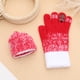thumbnail image 4 of Guantes cálidos de Navidad con adornos de copo de nieve y árbol de Navidad, guantes de felpa de punto grueso y acolchados para invierno, guantes con dedos que gotean, guantes para montar, guantes de n, 4 of 6