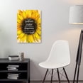 thumbnail image 3 of Be Like a Sunflower Inspirational Canvas Wall Art, Motivational Sunflower Canvas Painting Prints for Girls Women Home Living Room Bedroom Apartment Office Wall Decor, 3 of 5