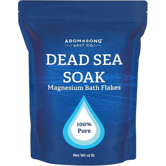 Aromasong Magnesium Flakes Dead Sea Bath and Foot Soak, 15 lb