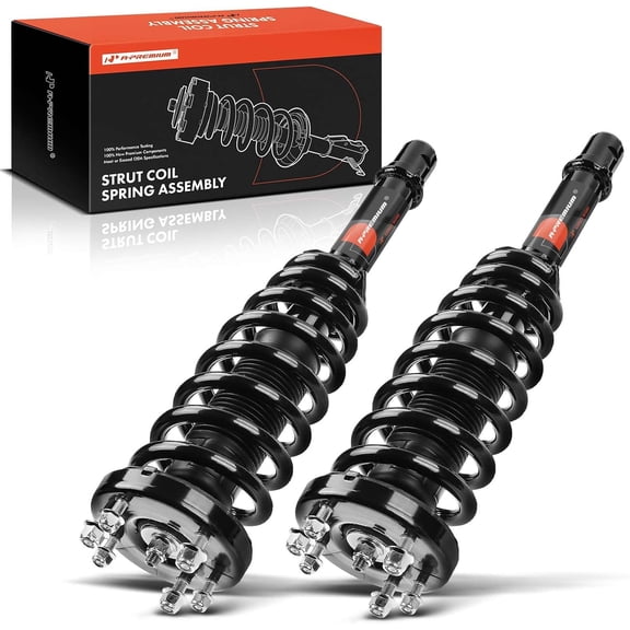 A-Premium Front Complete Struts Compatible with Acura TL 2004-2008 - 2x Replacement Suspension Shock Absorber with Coil Spring Assembly
