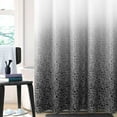 thumbnail image 2 of Black Shower Curtain, Polyester Fabric Ombre Shower Curtain Set with Hooks, Paisley Printed Farmhouse Bath Curtain, Heavy Duty Waterproof Shower Curtain Liner, 72 x 72 inch, 2 of 6