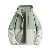 qolati Mens Rain Jacket Waterproof Shells Jacket Windbreaker Hooded Lightweight Rain Coat for Outdoor Hiking, Travel, Running