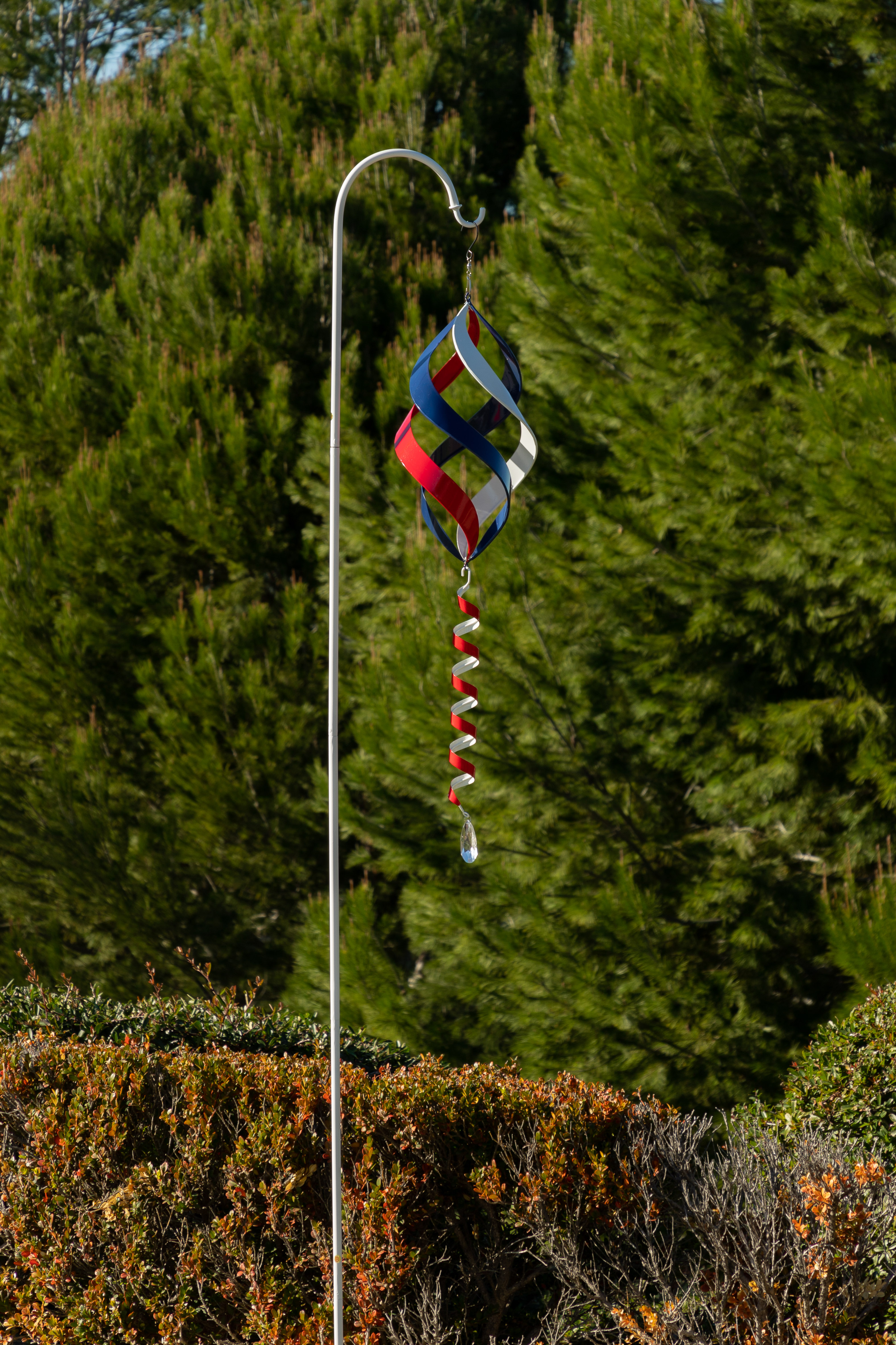 Alpine Corporation Outdoor Metal Swirls Wind Spinner with Shepherd's