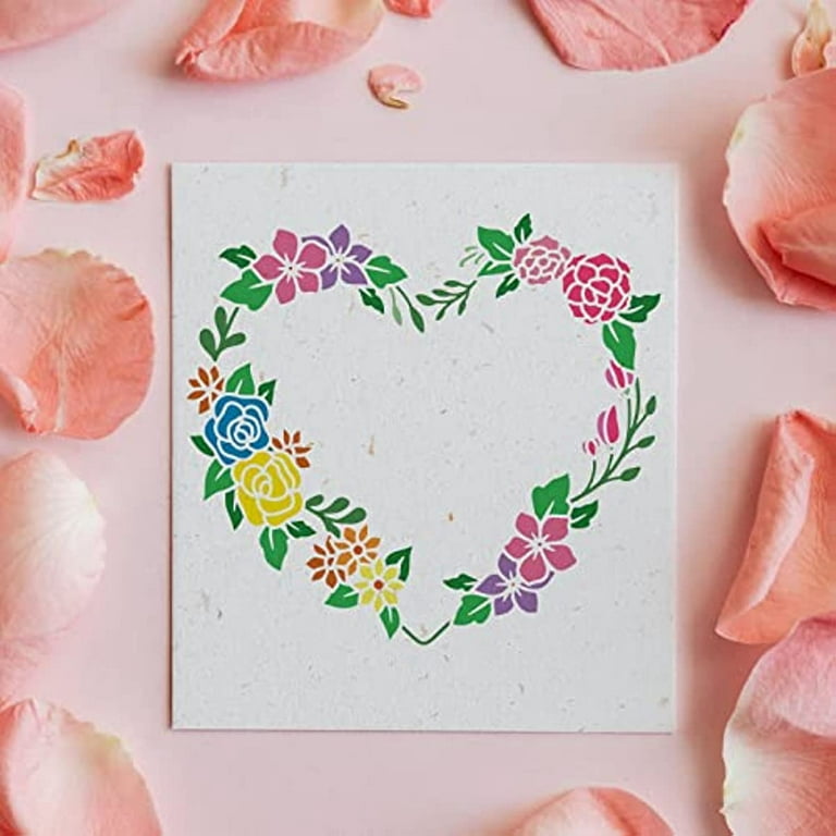 Flower Love Heart Stencils For Painting Mandala Heart - Temu Austria