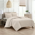 thumbnail image 2 of Nanshing Amerie 3 Piece Casual Stripes Comforter Set, Beige, Queen, 2 of 6