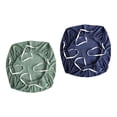 thumbnail image 3 of 2 fundas para sillas, color liso, extraíbles, para sillas de comedor. Azul oscuro Verde militar, 3 of 5