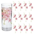 thumbnail image 1 of Uxcell 12Pcs Flores Flotantes para Centros de Mesa, Cabezas de Flores Falsas de Seda de Flor de Guisante Color de Loto para Velas Flotantes, Relleno de Jarrones, Decoración de Mesa para Bodas, 1 of 6