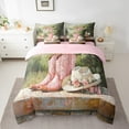 thumbnail image 2 of Manfei Pink Boot Hat Bedding Sets Twin Size, Western Cactus Bed in a Bag Twin size, Cowboy Cowgirl Reversible Comforter Sets with Sheets, Super Cozy Room Decorative, 7 Pieces, 2 of 6