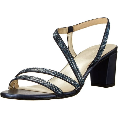 Naturalizer Womens Vanessa Heeled Sandals 4 French Navy