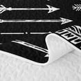 thumbnail image 5 of Erosebridal Bohemian Arrow Quilt Full, Hippie Farmhouse Full Bedspread Sets, Black White Quilt Full 3pcs, 1 Coverlet and 2 Pillowcases, 5 of 7