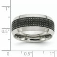 thumbnail image 7 of Stainless Steel Polished 1/3 cttw Diamond 10.00mm Band, 7 of 7