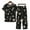Multicolor06, variant on Herrnalise Women's Summer Two Piece Set Short Sleeve Round Neck Pajama Set Printed Tops Pants Set For XL