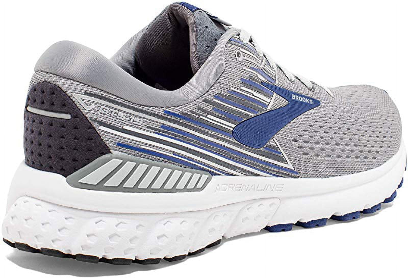 Brooks Men s Adrenaline GTS 19 Running Shoe Grey Blue Ebony 7.5