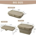 thumbnail image 6 of Foldable Picnic Basket, Multifunctional and Waterproof Storage Basket with Lid for Camping, Outdoor, Home Storage, Food Storage, 6 of 6