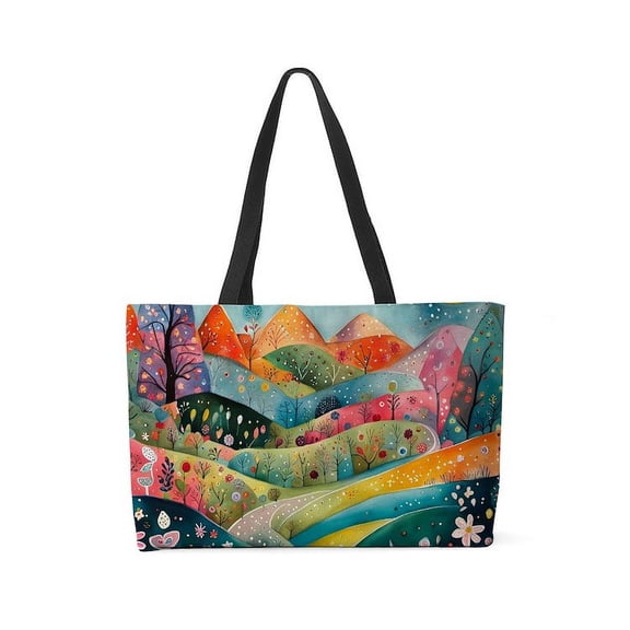 CafePress - Warm Spring Night - Large Weekender Tote