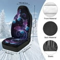 thumbnail image 7 of Uorisanigo Car Seat Covers Front Seats Only Set of 2, Auto Accessories Decoration, Purple Butterfly Print Car Seats Cover for SUV, Seat Interior Covers for Trucks, 7 of 7