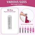 thumbnail image 2 of Acrylic Nail Clippers with Magnets Nail Cutters for Nail Tips False Nail Clippers Nail Art Tool Stainless Steel Nail Tip Cutters for Home Salon Nail Art, 2 of 6