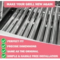 thumbnail image 4 of Quickflame Grill Replacement Parts for Napoleon Gas Grills LEX485/605/730 LE LD485 Series Grills S81001, Stainless Steel Heat Plates and Burner Tubes Set, Napoleon Grill Parts, 4 of 5