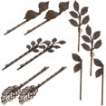 thumbnail image 2 of 10PCS Clip de pelo de hoja Pin de pelo vintage Pin de horquilla de bronce retro Adorno de cabello delicado para mujer niña (1/2/3/4/5), 2 of 6